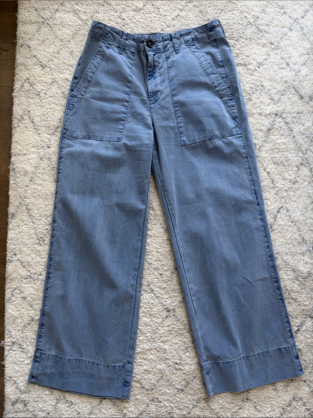 Evereve | Velvet by Graham & Spencer Mya Utility Pant Blue Size 4 NWOT - Picture 2 of 8
